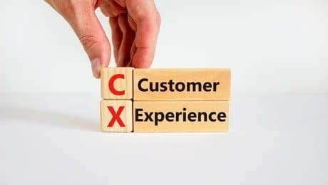 Wooden blocks spelling Customer Experience